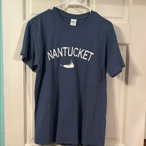 Gildan Nantucket Graphic Tee in Slate Blue